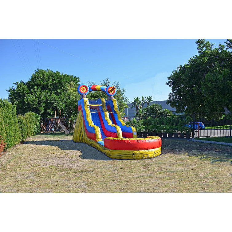 Jumporange 15’ Ft Target Water Slide Commercial Grade Inflatable With